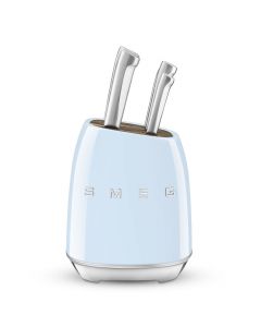 Ceppo per Coltelli con Fessure 6 Posti Azzurro Lucido KBSF02PB 50&#039s Style