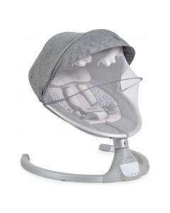 iSwing - Sdraietta Neonato Elettrica Max 9 Kg con Melodie Silver