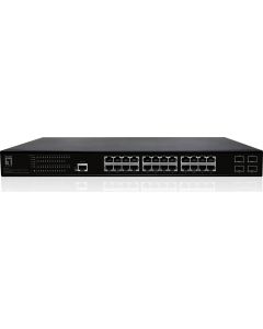 Switch di Rete Gestito L2 Gigabit Ethernet PoE 1U Nero GEP-2861