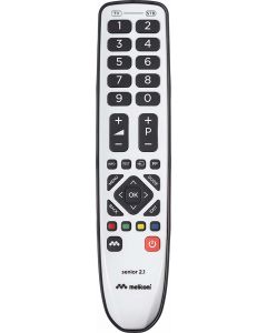 Telecomando Universale 2 in 1 TV/Decoder Tasti Grandi Grigio SENIOR2.1