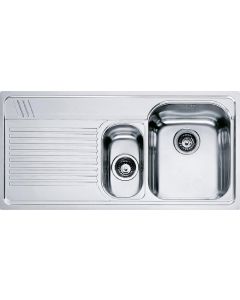 Lavello Cucina 1 Vasca e mezza Gocc. sx 100 Cm Inox Armonia 101.0022.380