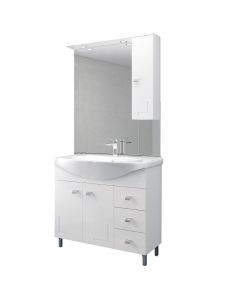 Mobile Bagno Completo Eva 105 cm colore Bianco COMP.CAP105N