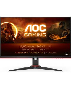 Monitor Gaming 23.8&quot W-LED FHD 1920x1080p - 24G2ZE/BK G2