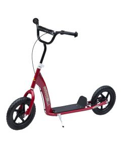 Monopattino Bambini 5-12 Anni Freno Posteriore e Manubrio Regolabile Red