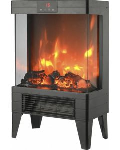 Caminetto elettrico Potenza 2000 W con termostato e telecomando ZPF9600