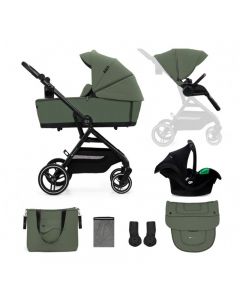 Yoxi Passeggino Trio 0M-22Kg Carrozzina Seggiolino Auto Mystic Green