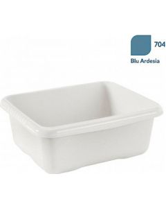 Bacinella rettangolare 11 L Blu Ardesia Aurora Plastica 8101463704