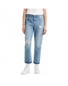 Levi's® 501® CROP Z0626 LIGHT INDIGO DESCRUCTED L.26