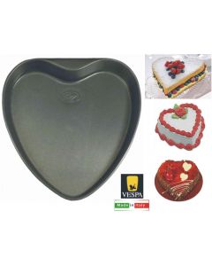 Stampo per Dolci Antiaderente a Cuore in Alluminio 26 cm
