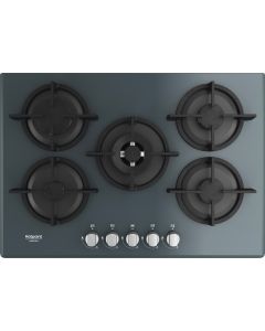 Piano Cottura 5 Fuochi a Gas 73 cm Nero Specchio HAGD 72S/MR