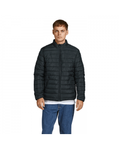 JACK JONES WING STAND COLLAR PUFFER BLACK