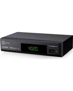 Decoder Digitale Terrestre DVB-T2 HEVC MPEG-4 HDMI USB Nero TS4020