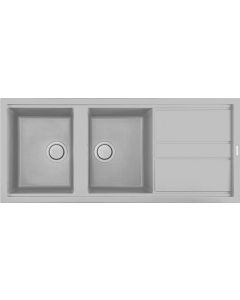 Lavello Cucina 2 Vasche Incasso 116 cm Aluminium LMB50079 Best 500