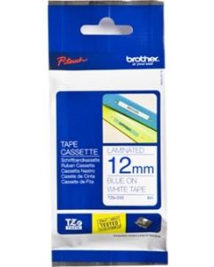 Nastro per Etichettatrice tipo TZ 12mm Blu/Bianco TZE233