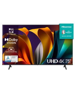 Smart TV 75&quot 4K Ultra HD LED Vidaa Dolby Vision Classe E Nero 75A6N