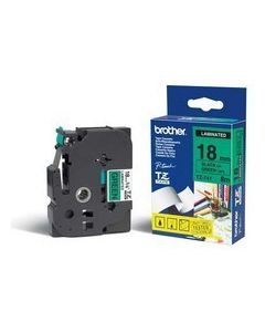 Nastro per Etichettatrice TZ 18mm nera su fondo Blu TZE741