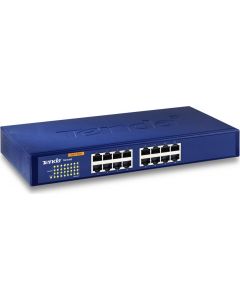 Switch 16 Porte Base-T Full Duplex Auto MDI Blu TEG1016D