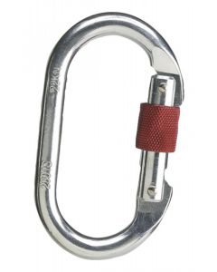 Moschettone Arrampicata a vite in Acciaio zincato 5 pezzi AM002X5