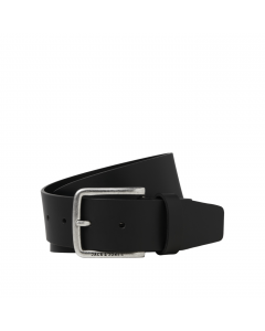 JACK JONES OSCAR LEATHER BELT BLACK