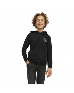 JACK JONES KIDS JCOFILO SLEEVEPRINT SWEAT HOOD JNR