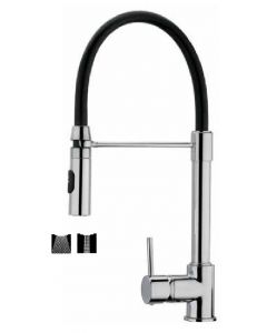 Miscelatore Cucina con Doccetta Rubinetto Monocomando Cromo - 2488 Lucca