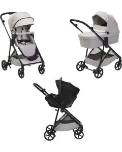 Seety Passeggino Trio Leggero Modulare da 0-4 Anni 0-22 Kg Florence Beige