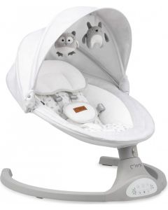 Kenani Sdraietta Neonato Elettrica Dondolo Altalena 0M-9Kg Grigio BULE00023