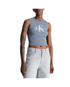 CALVIN KLEIN JEANS ARCHIVAL MONOLOGO RIB TANK TOP