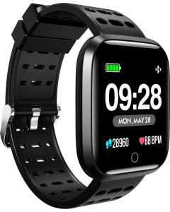 Smartwatch Orologio Fitness Bluetooth 3 ATM Nero E1 PRO