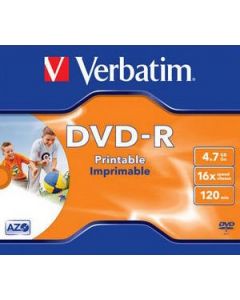 DVD-R 16x 4,7 Gb 1 pezzo - Printable Imprintable 43521