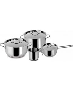 Batteria Pentole in Alluminio / Inox Set 7 pz Inox 010715600107 Every