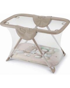 Box per Bambini 0-15 Kg Neonato Recinto Richiudibile Beige fantasia Orso