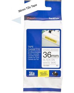 Nastro per Etichettatrice TZ 36mm Nero/Bianco ad resis TZeS261 TZES261