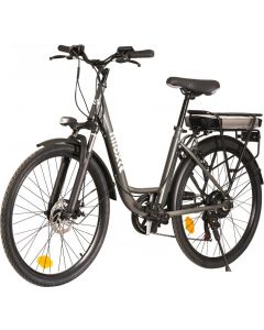 Bicicletta Elettrica e-bike 25 km/h 26&quot Grigio - 30NXEB266VFM1V3 J5 PLUS