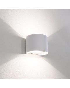 Applique Esterno da Parete LED Up&ampDown Tonda 230V 10 W Bianco UDRBI-1010