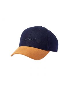 TIMBERLAND WOOL BASEBALL CAP WITH FAUX SUEDE BRIM