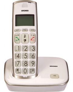 Telefono cordless DECT con Vivavoce colore Bianco - Bravogold