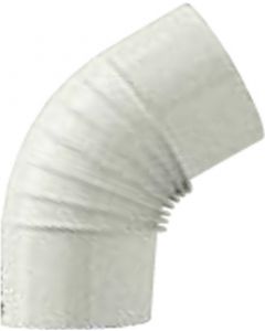 Gomito Smaltato &oslash cm 8 45&deg Bianco B804