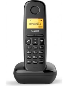 Telefono Cordless DECT ECO GAP 50 Voci in Rubrica Id Chiamante Nero A170