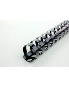 Confezione 100 Dorsi Plastici 19mm Nero 4028601