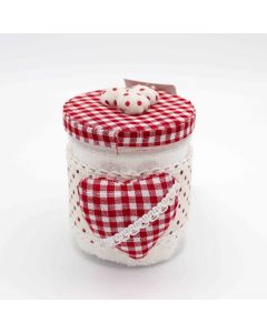 Set 4 Lavette 30x30 cm Rosso confezione con Barattolo - BOX9