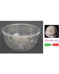 Stampo per Dolci Zuccotto Polistirene 3 pz 16,5x8,5H cm con Coperchio