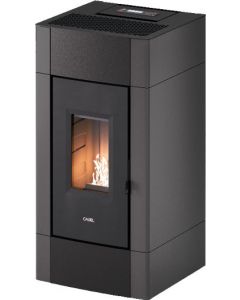 Stufa a Pellet Ventilata 7 kW 12 Kg 200 m3 WiFI Antracite 7022159 Grace 7