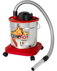 Bidone Aspiratutto Aspiraceneri 18 Litri 950 watt Ruote Silver PRCEN008