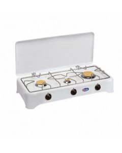 Fornello a Gas Metano 3 Fuochi per Uso esterno Bianco - 5324 CBm PFO24BGM