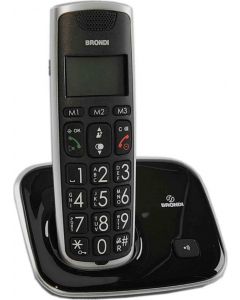 Telefono cordless DECT con Vivavoce colore Nero - Bravogold