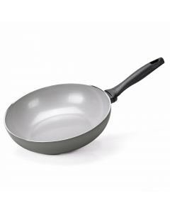 Wok Padella Antiaderente Induzione in Alluminio &oslash 28 cm Melodia Finegres