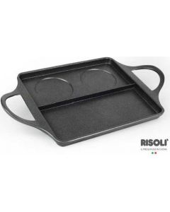 Bistecchiera Bb Burger 40x24x6 cm Nero Factotum 00100BDR 40GS0