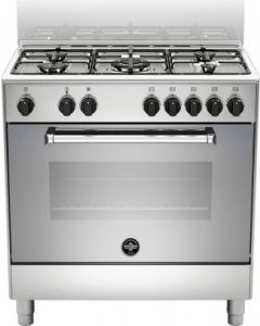 Cucina a Gas 5 Fuochi Forno Elettrico 80x50 Classe A Inox AMN855EXV