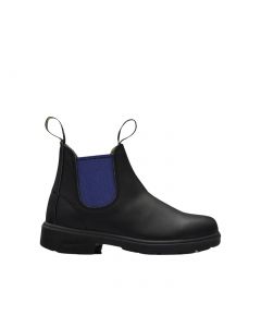 BLUNDSTONE #580 KIDS BLACK & BLUE LEATHER